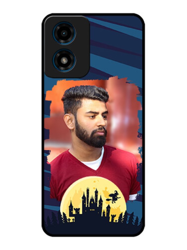 Custom Motorola G04 Custom Metal Phone Case - Halloween Witch Design