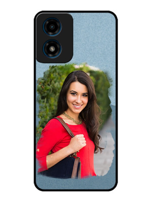 Custom Motorola G04 Custom Metal Phone Case - Grunge Line Art Design