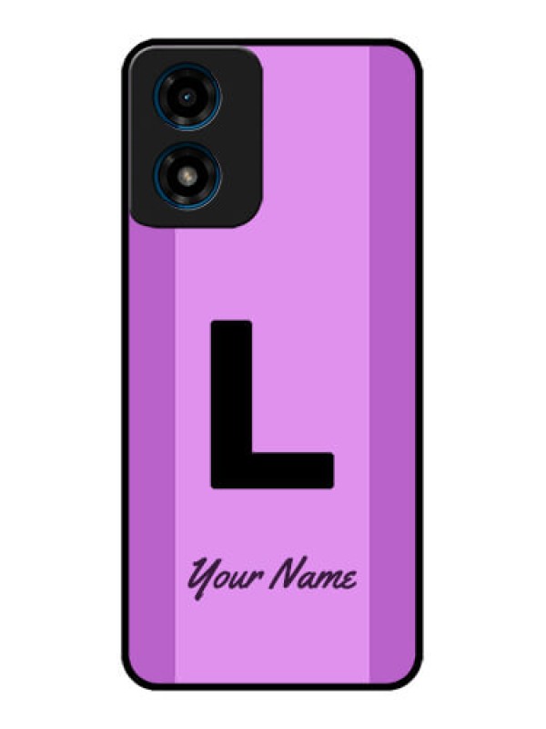 Custom Motorola G04 Custom Metal Phone Case - Tricolor Custom Text Design