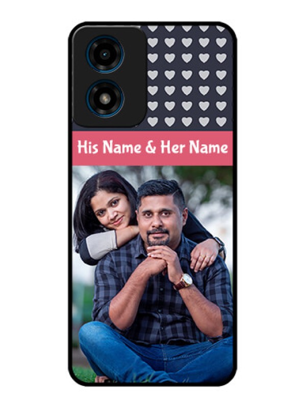 Custom Motorola G04s Custom Metal Phone CaseLove Symbols Design