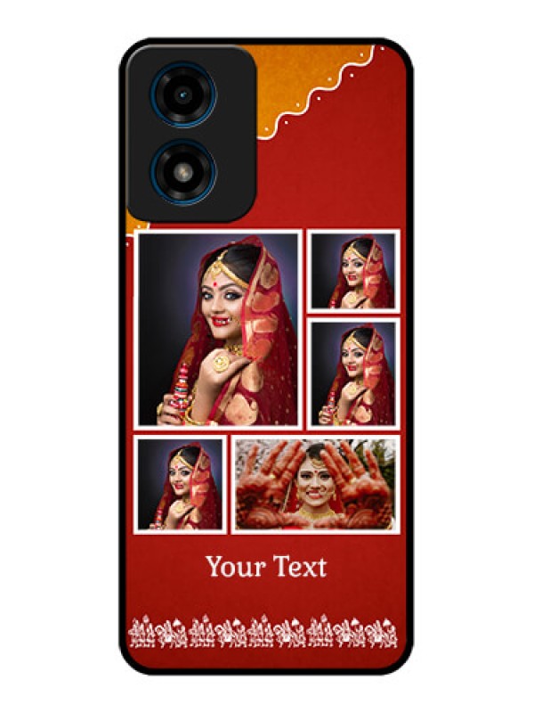 Custom Motorola G04s Custom Metal Phone CaseWedding Pic Upload Design