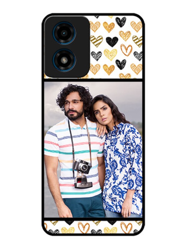 Custom Motorola G04s Custom Metal Phone CaseLove Symbol Design