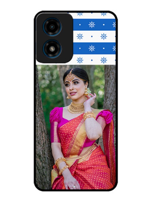 Custom Motorola G04s Custom Metal Phone CaseSnow Pattern Design