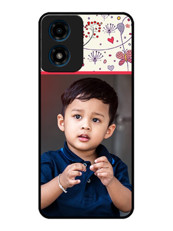 Custom Motorola G04s Custom Metal Phone CasePremium Floral Design