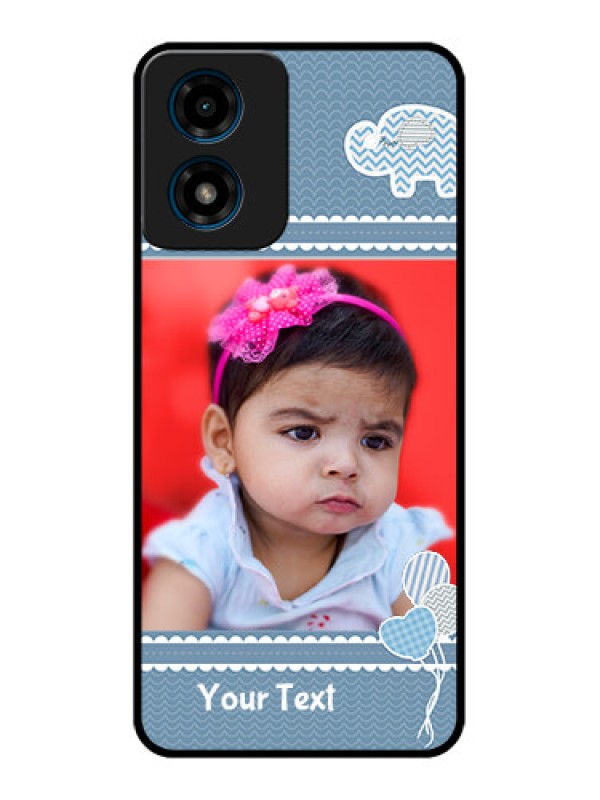 Custom Motorola G04s Custom Metal Phone CaseWith Kids Pattern Design
