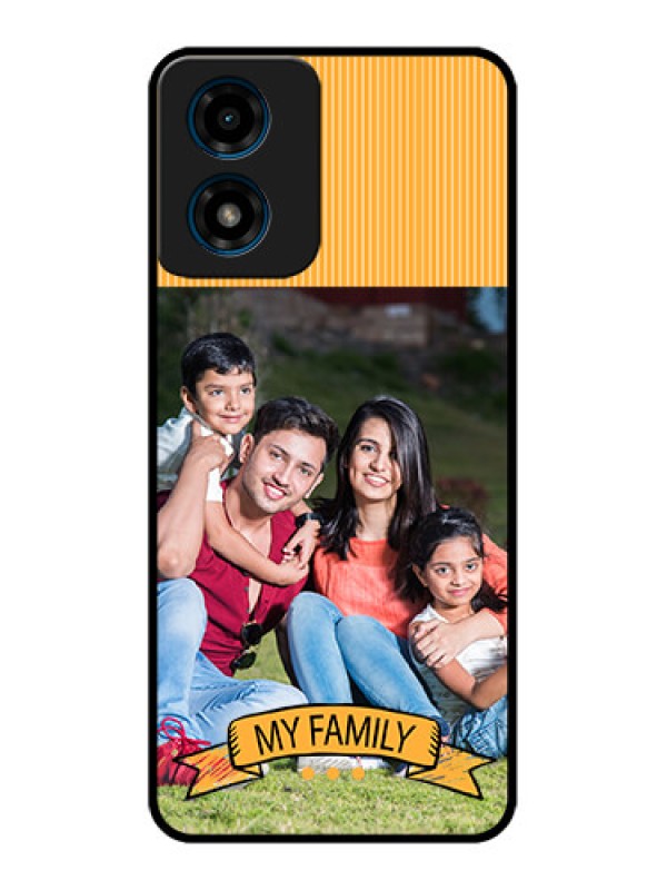 Custom Motorola G04s Custom Metal Phone CaseMy Family Design