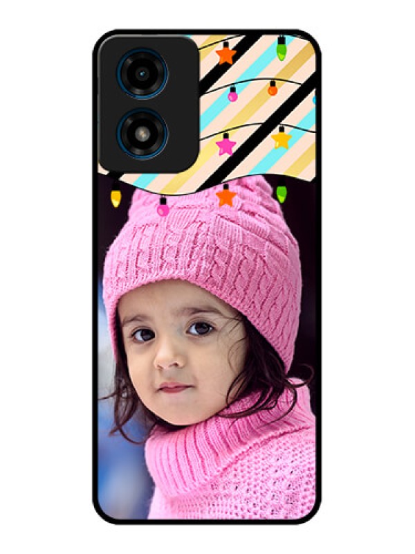 Custom Motorola G04s Custom Metal Phone CaseLights Hanging Design