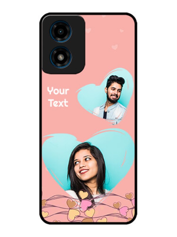 Custom Motorola G04s Custom Metal Phone CaseLove Doodle Design