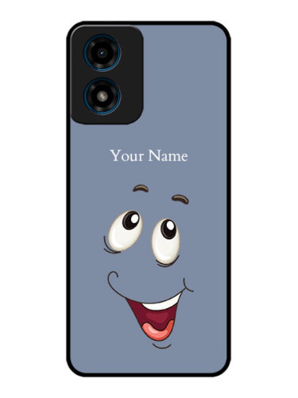 Custom Motorola G04s Custom Metal Phone CaseLaughing Cartoon Face Design