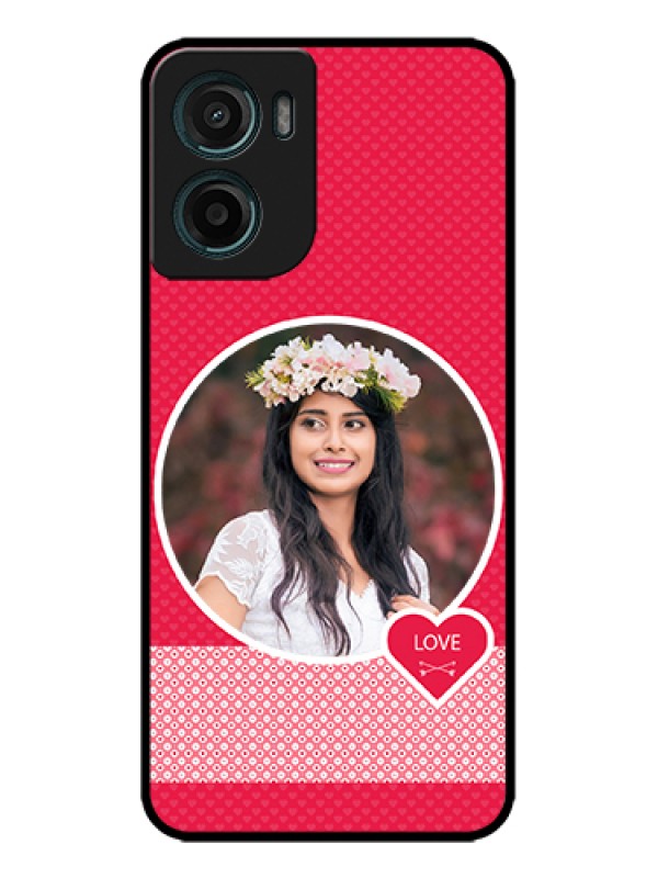 Custom Motorola G05 Custom Metal Phone Case - Pink Color Pattern Design