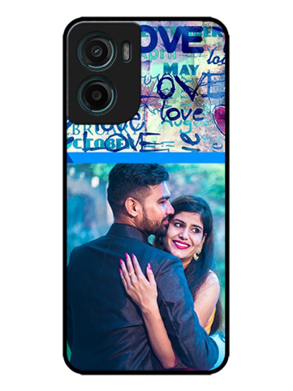 Custom Motorola G05 Custom Metal Phone Case - Colorful Love Design