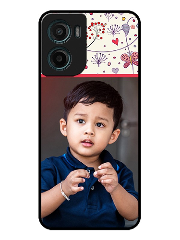 Custom Motorola G05 Custom Metal Phone Case - Premium Floral Design