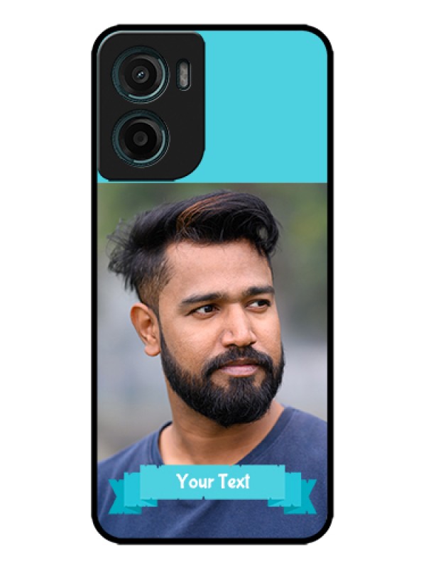 Custom Motorola G05 Custom Metal Phone Case - Blue Color Design