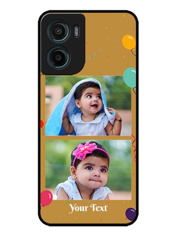 Custom Motorola G05 Custom Metal Phone Case - Image Holder With Birthday Celebrations Design