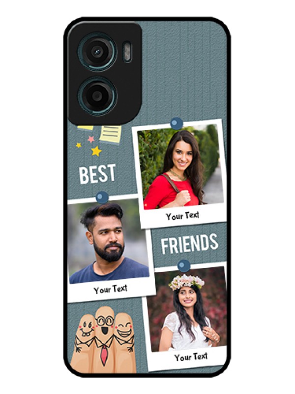 Custom Motorola G05 Custom Metal Phone Case - Sticky Frames And Friendship Design