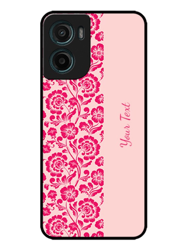 Custom Motorola G05 Custom Metal Phone Case - Attractive Floral Pattern Design
