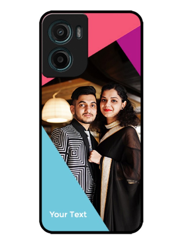 Custom Motorola G05 Custom Metal Phone Case - Stacked Triple Colour Design