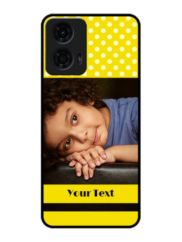 Custom Motorola G24 Power Custom Metal Phone CaseBright Yellow Case Design