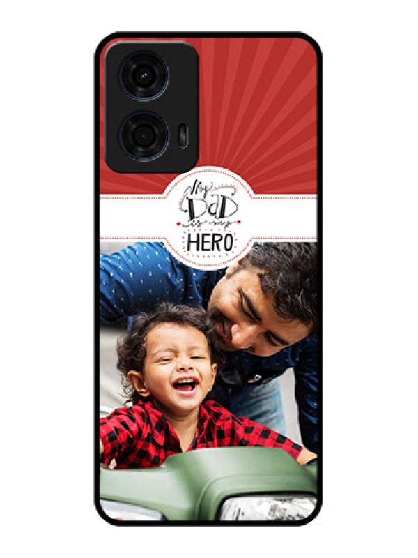 Custom Motorola G24 Power Custom Metal Phone CaseMy Dad Hero Design