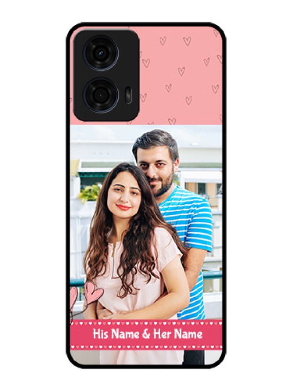 Custom Motorola G24 Power Custom Metal Phone CaseLove Design Peach Color