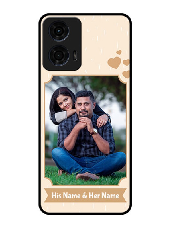 Custom Motorola G24 Power Custom Metal Phone CaseWith Confetti Love Design