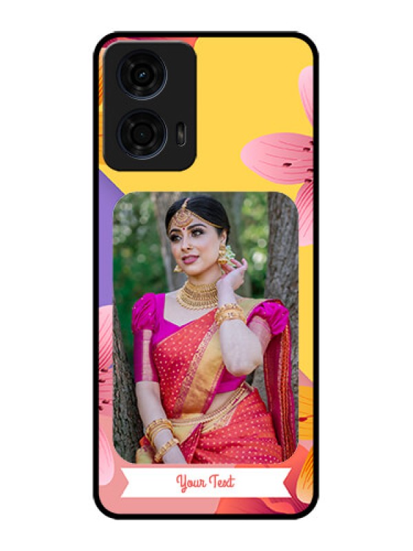 Custom Motorola G24 Power Custom Metal Phone Case3 Image With Vintage Floral Design