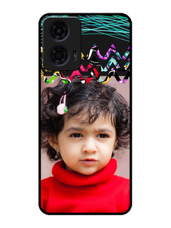 Custom Motorola G24 Power Custom Metal Phone CaseNeon Abstract Design