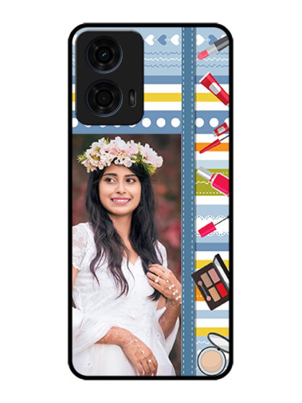 Custom Motorola G24 Power Custom Metal Phone CaseMakeup Icons Design