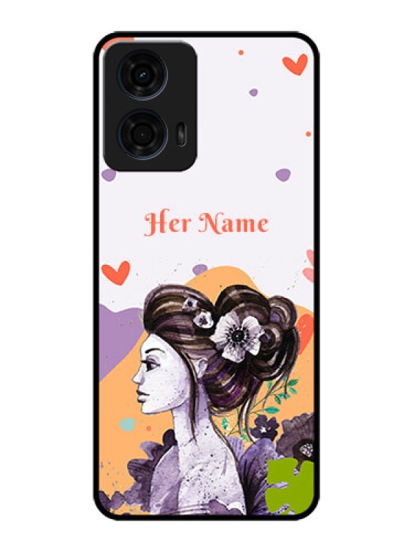 Custom Motorola G24 Power Custom Metal Phone CaseWoman And Nature Design