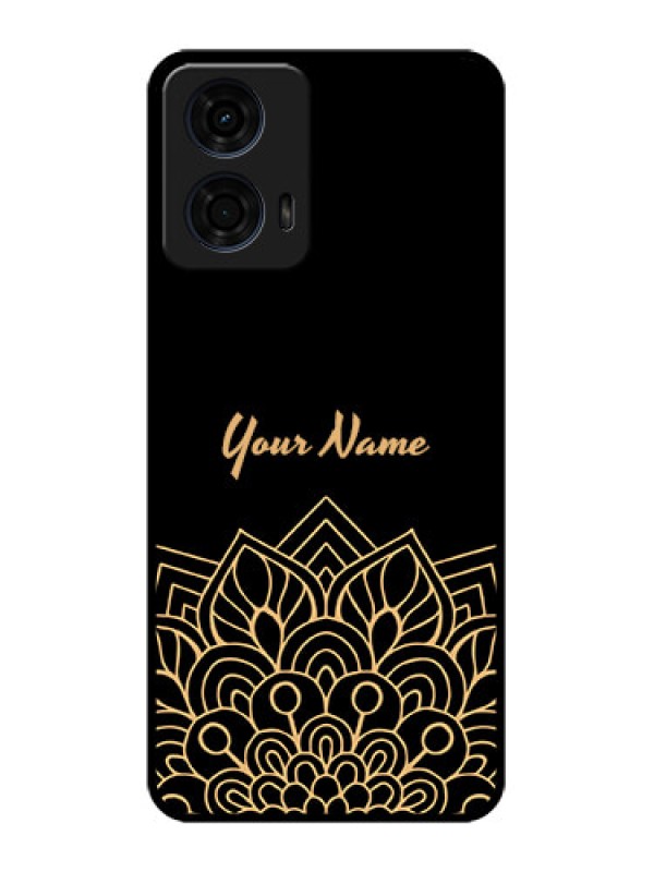 Custom Motorola G24 Power Custom Metal Phone CaseGolden Mandala Design