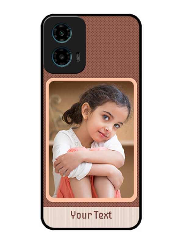 Custom Motorola G45 5G Custom Metal Phone Case - Simple Pic Upload Design