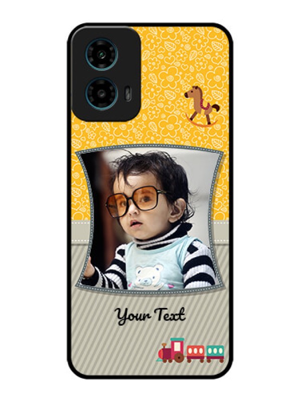 Custom Motorola G45 5G Custom Metal Phone Case - Baby Picture Upload Design