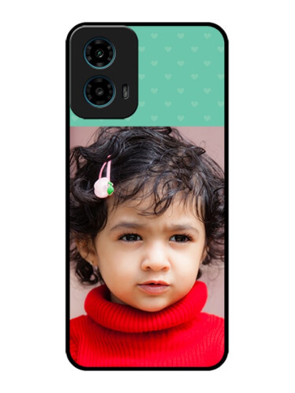 Custom Motorola G45 5G Custom Metal Phone Case - Lovers Picture Design