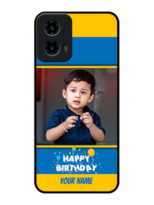 Custom Motorola G45 5G Custom Metal Phone Case - Birthday Wishes Design