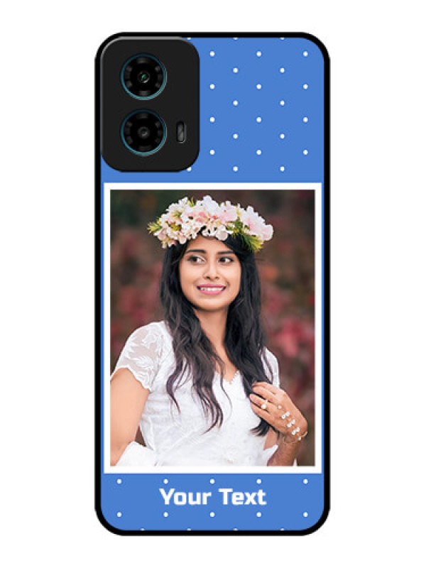 Custom Motorola G45 5G Custom Metal Phone Case - Polka Dots Design