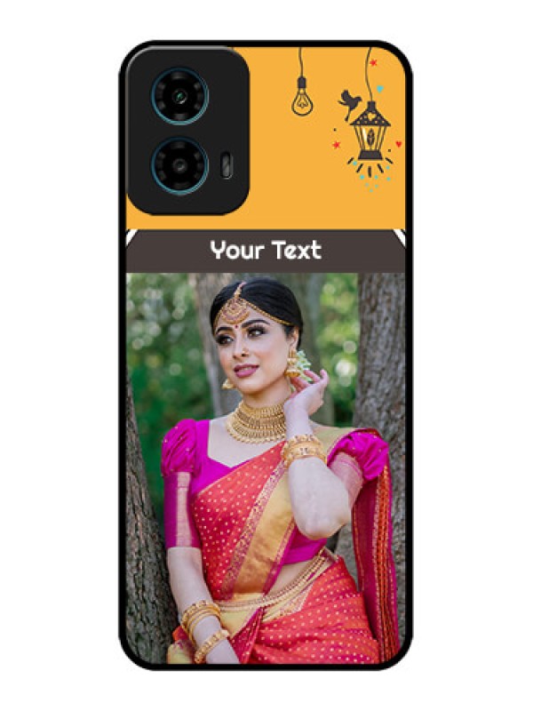 Custom Motorola G45 5G Custom Metal Phone Case - With Family Picture And Icons