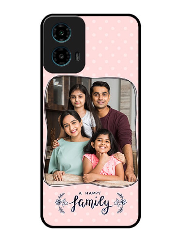 Custom Motorola G45 5G Custom Metal Phone Case - Family With Dots Design