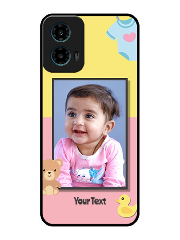 Custom Motorola G45 5G Custom Metal Phone Case - Kids 2 Color Design