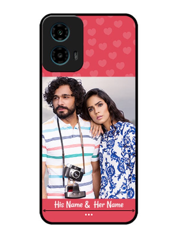 Custom Motorola G45 5G Custom Metal Phone Case - Simple Love Design