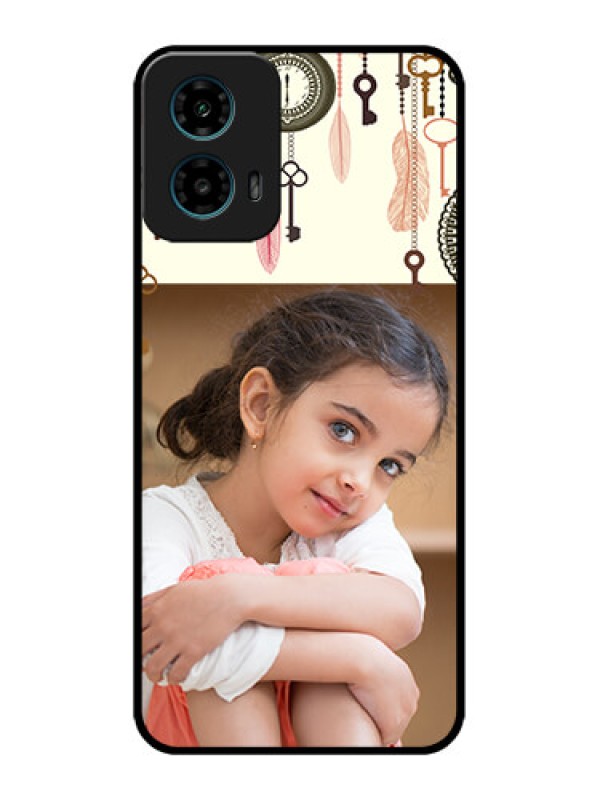 Custom Motorola G45 5G Custom Metal Phone Case - Boho Style Design