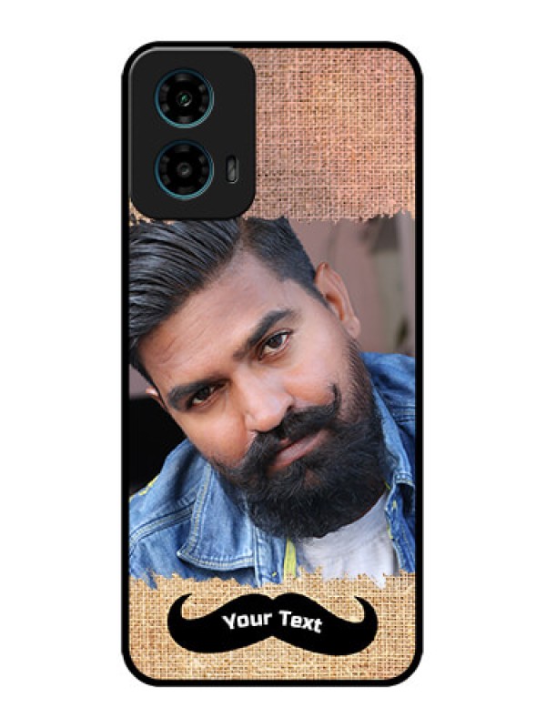 Custom Motorola G45 5G Custom Metal Phone Case - With Texture Design