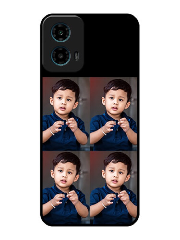 Custom Motorola G45 5G Custom Metal Phone Case - 4 Image Holder Design