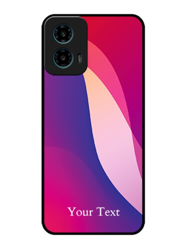 Custom Motorola G45 5G Custom Metal Phone Case - Digital Abstract Overlap Design