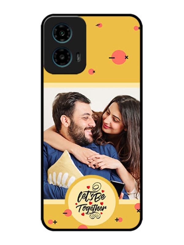 Custom Motorola G45 5G Custom Metal Phone Case - Lets Be Together Design