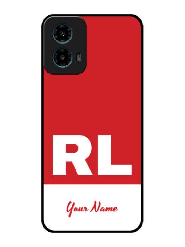 Custom Motorola G45 5G Custom Metal Phone Case - Dual Tone Custom Text Design