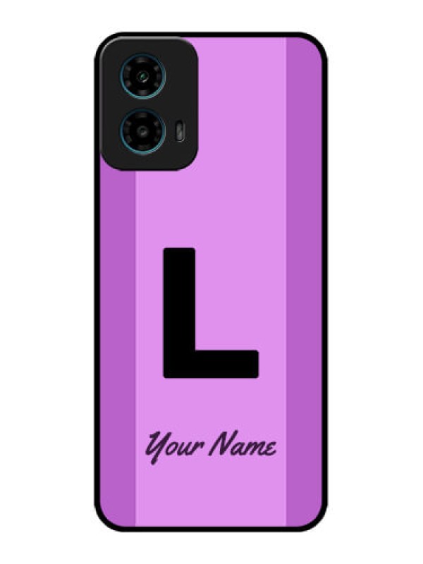 Custom Motorola G45 5G Custom Metal Phone Case - Tricolor Custom Text Design