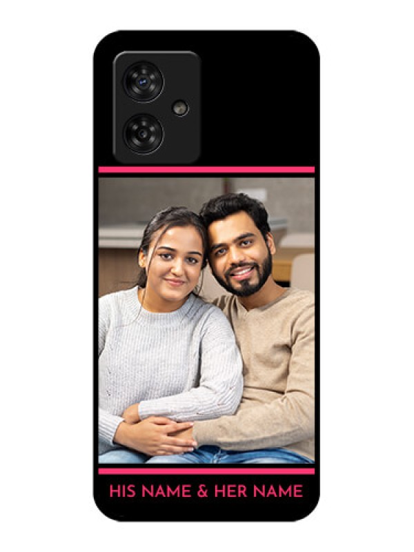 Custom Motorola G54 5G Custom Metal Phone CaseWith Add Text Design