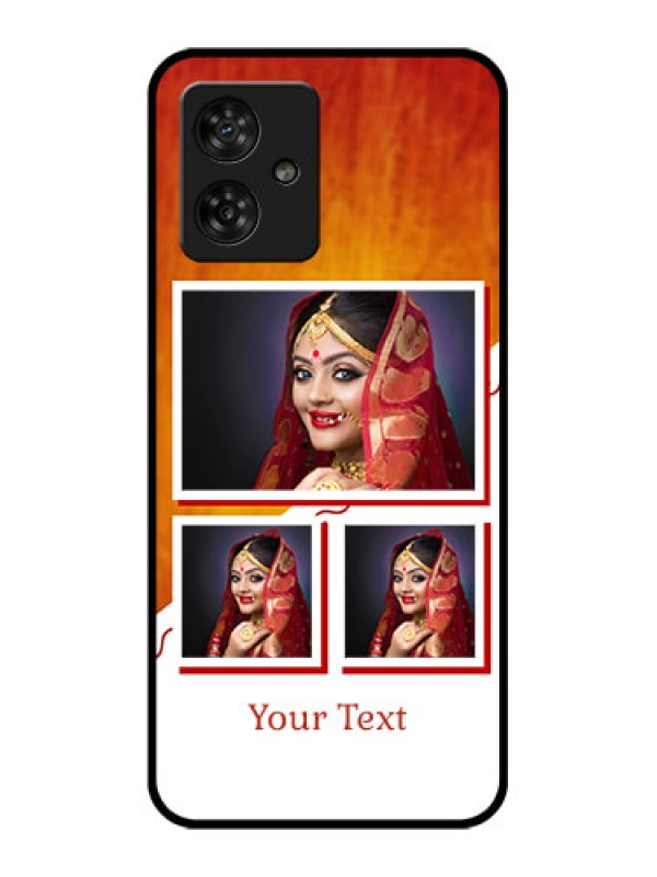 Custom Motorola G54 5G Custom Metal Phone CaseWedding Memories Design