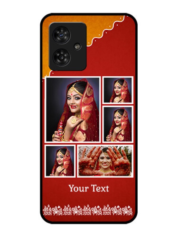 Custom Motorola G54 5G Custom Metal Phone CaseWedding Pic Upload Design