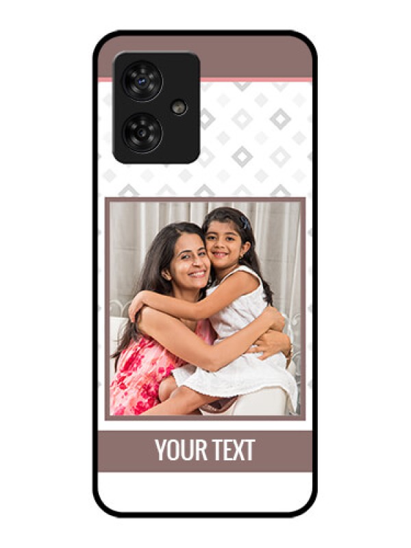 Custom Motorola G54 5G Custom Metal Phone CaseSimple Diamond Design